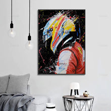 Cargar imagen en el visor de la galería, Fernando Alonso Ferrari Póster Emmarcado
