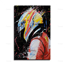 Cargar imagen en el visor de la galería, Fernando Alonso Ferrari Póster Emmarcado
